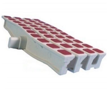 Решетка переливная цветная волна Anti Slip 250 х 26.5 мм красный DE2725W Emaux 88171106
