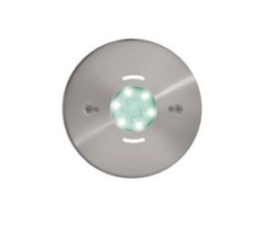 Прожектор FLUVO NT luchs® LED (белый, нержавеющая сталь - матовый, рамка круглая DN 270 мм, диаметр монтажного комплекта 168 мм)