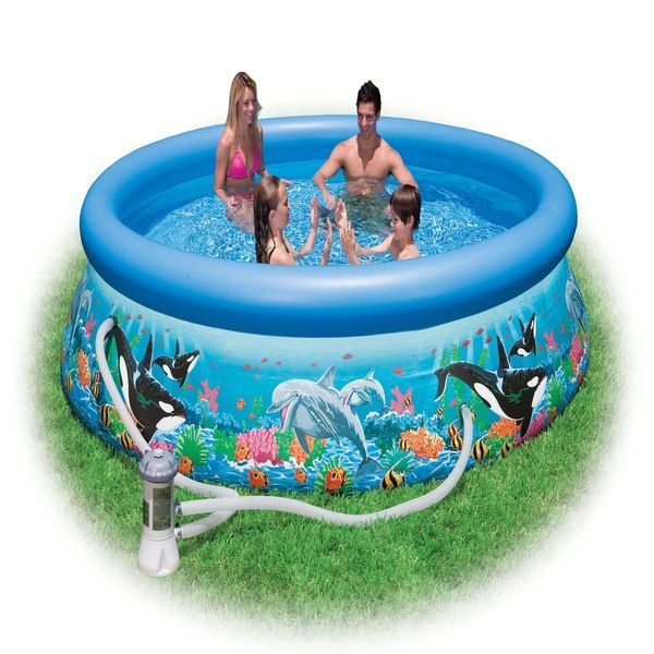 Круглый бассейн Intex OCEAN REEF 305х76см (фильтр-насос 220В)