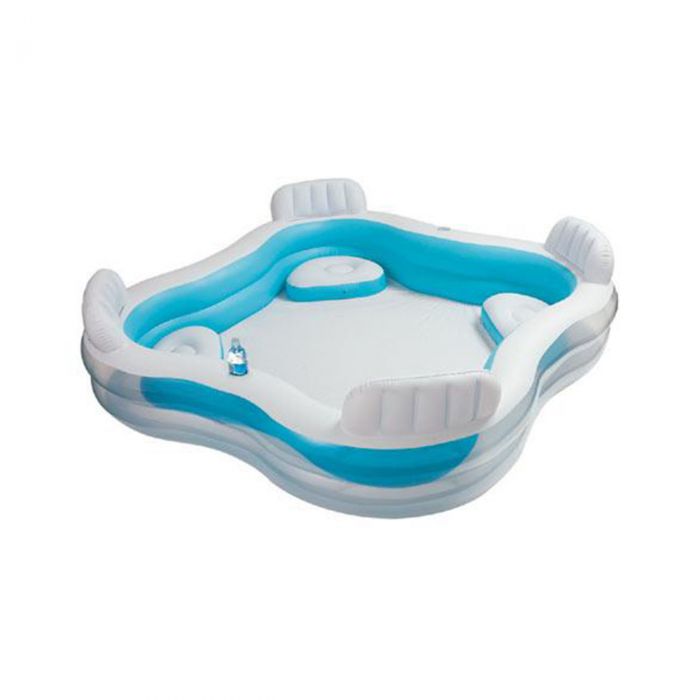 Квадратный бассейн Intex FAMILY LOUNGE 229х229х66см от 3лет