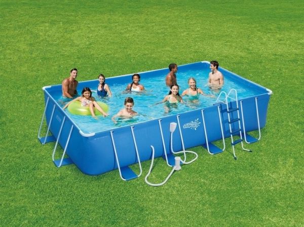 Прямоугольный бассейн Summer Escapes 549х274х132см (лестница, тент, настил)