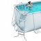 Прямоугольный бассейн Bestway 412х201х122см (песчаный фильтр-насос 220В, лестница)