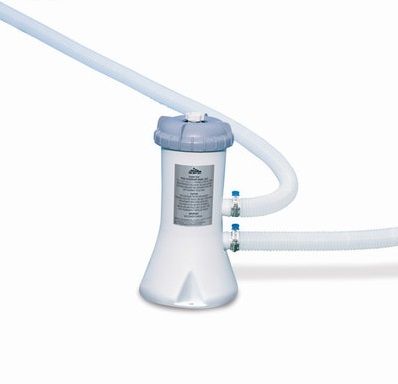 Круглый бассейн Intex 457х107см (фильтр-насос 220В, лестница, настил, тент)