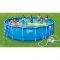 Круглый бассейн Summer Escapes 549х132 см (песчаный фильтр-насос 5,1 м3/ч 220В, лестница, настил, тент, набор для чистки DELUXE, скиммер)