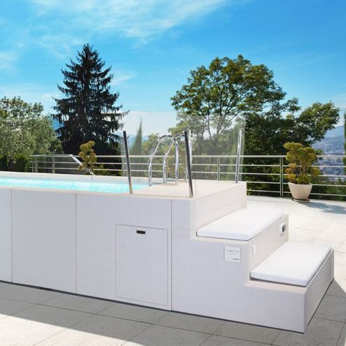 Бассейн DolceVita, модель Yacht, цвет белый, (размер 2.4х6.35х1.2, 6 м3/ч.)