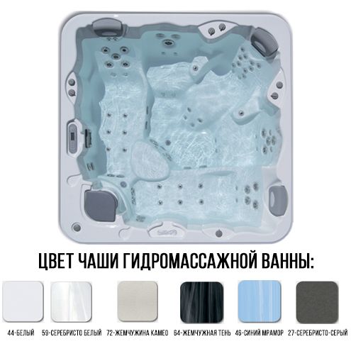 Ванна гидромассажная Evolution WiFi, кабина свинцово-серый, 233 x 233 x 91 см, LumiPlus, ECOSpa