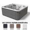 Ванна гидромассажная Pacific 70 plus Nordic, кабина ореховый, 220 x 216 x 91 см, LumiPlus, ECOSpa