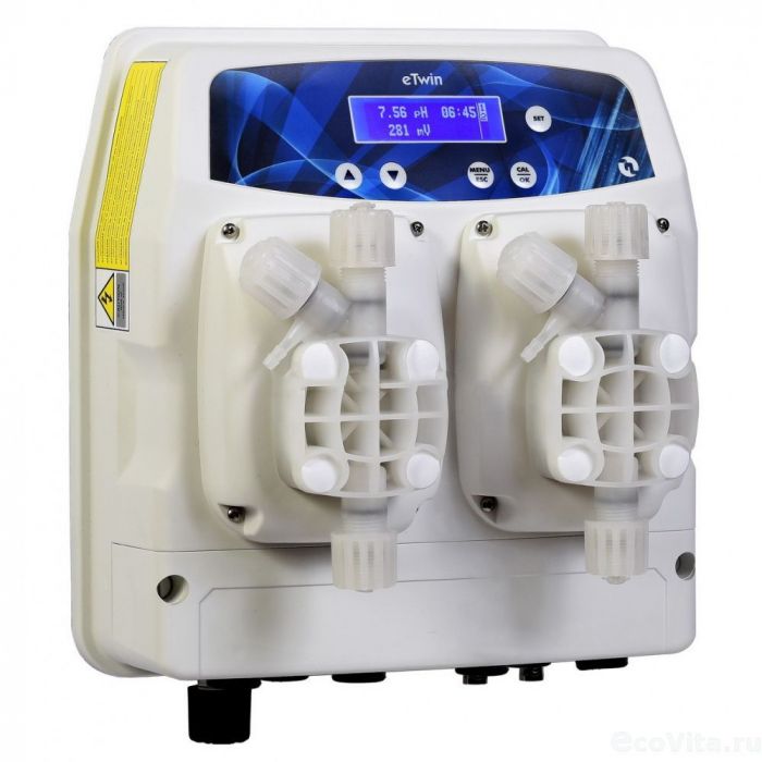 Станция дозирования и контроля eTWIN PH-RX 2-6 230V PVDF, комплект FULL (CXB8010151ER)