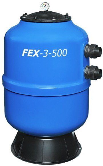 Фильтровальная емкость BEHNCKE FEX-3 (DN 600х1000 мм, площадь фильтрации 0,28 м2, подключение 1 ?", в комплекте с манометром)
