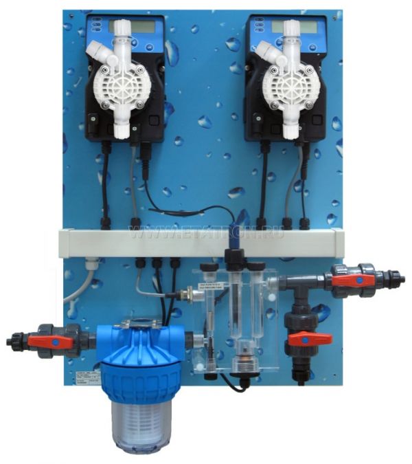 Система дозирования и контроля pH,Cl - POOL GUARD 3 SCLO3 5л/ч - 7бар PANEL (QPA7Q10127ER)