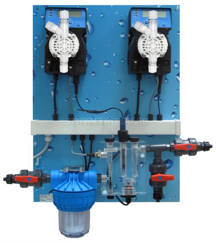Система дозирования и контроля pH,Cl - POOL GUARD 3 SCLO3 5л/ч - 7бар PANEL (QPA7Q10127ER)