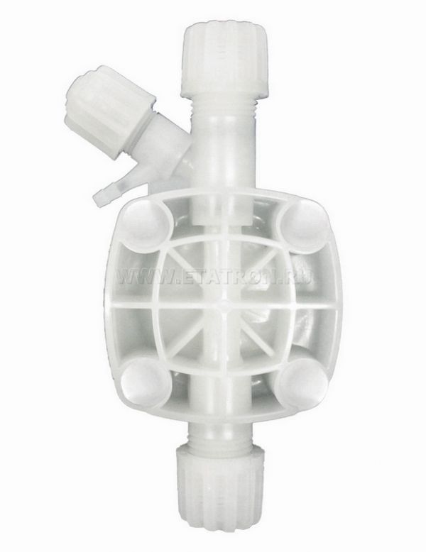 Головка для насосов DLX 1-15 л/ч, eONE 20-30 л/ч, PVDF,  двойные шар. кл-на, TFE/P (SCP8006871)