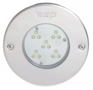 Прожектор LED, D=146мм, 15 диодов, RGB, 24 В DC, без ниши, 316L/Rg5 (40200220)
