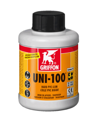 Клей для ПВХ UNI-100 0,5 л с кисточкой (6111042)