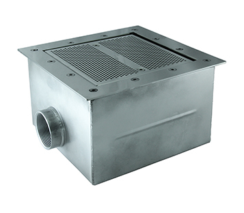 Донный слив 2" ВР, 250х250, AISI 316 (АС 09.180/L)