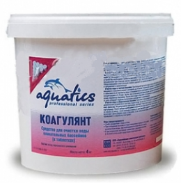 ТМ "Акватикс" Коагулянт в таблетках (25 г), ведро 4 кг