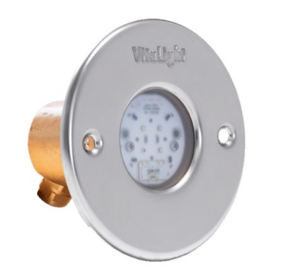Прожектор LED 4/4, ? 110 мм, 4 диода, 24 В, холодный белый, без ниши, Rg5 (4.40400020)