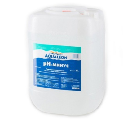 Жидкий pH минус Aqualeon канистра 35 кг (30л)