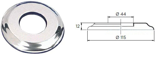 Накладка из нерж. стали лестниц STANDARD, WALL  AISI-316 Flexinox 87100103